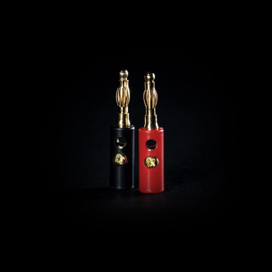 Gold plated banana plugs