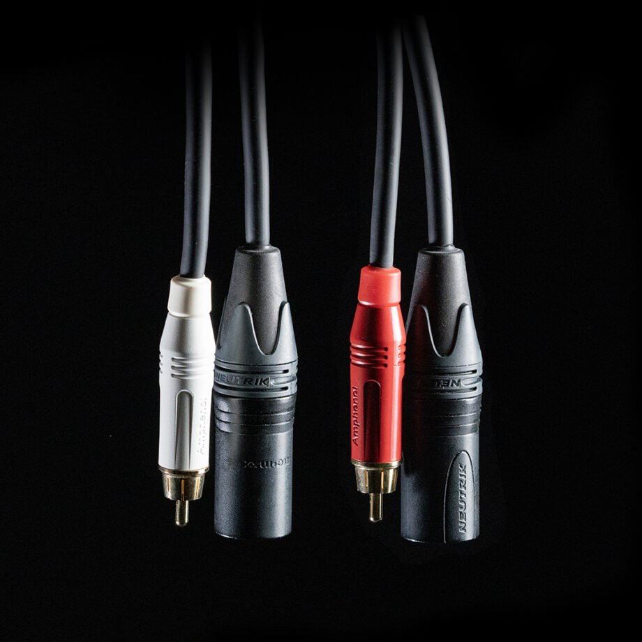 RCA-XLR adaptor cable, 1m