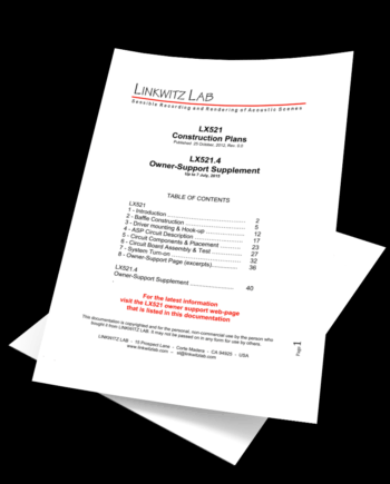 LX521® Construction Plans and License