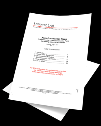 LXsub Construction Plans and License