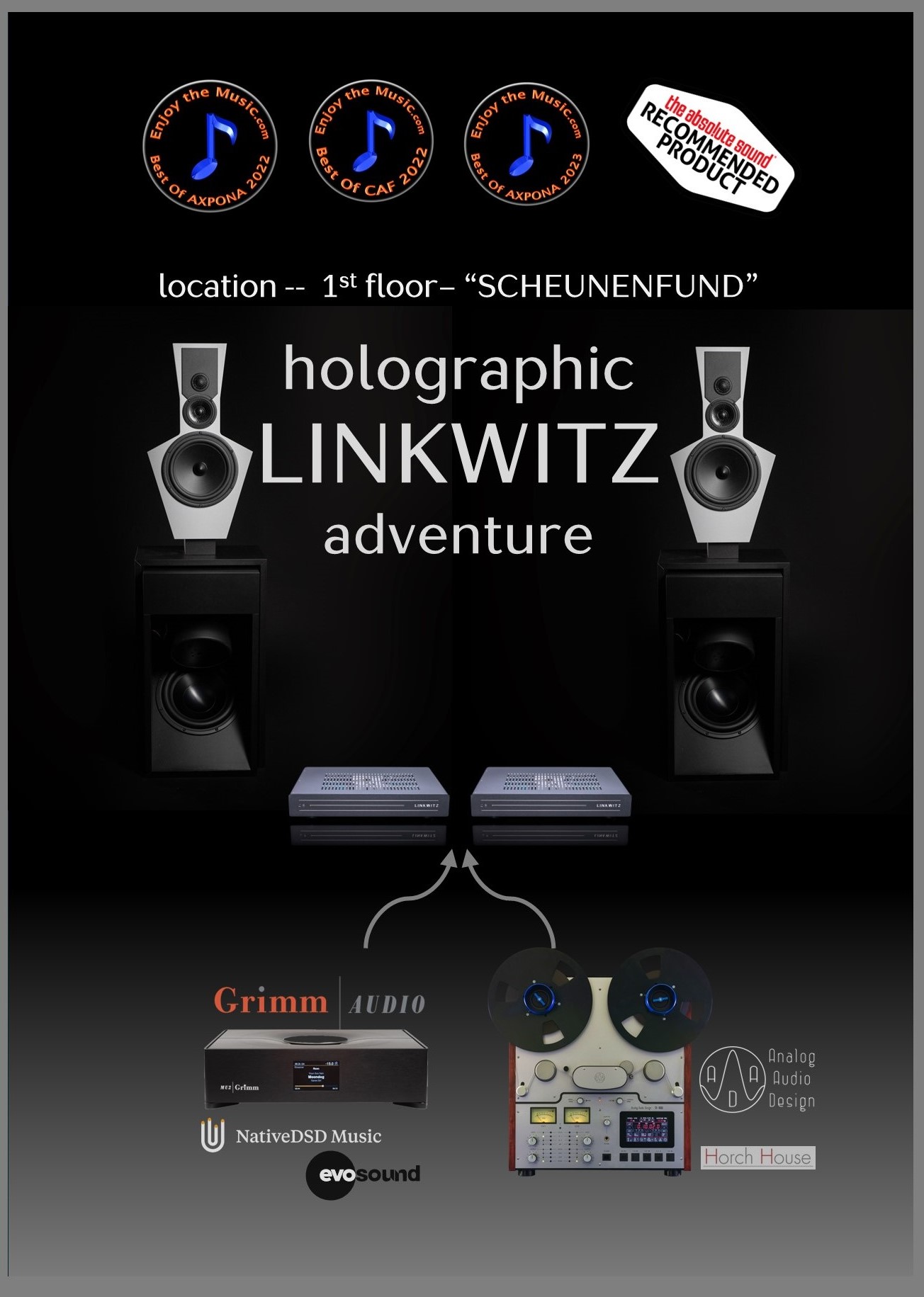LINKWITZ Munich 2024 setup